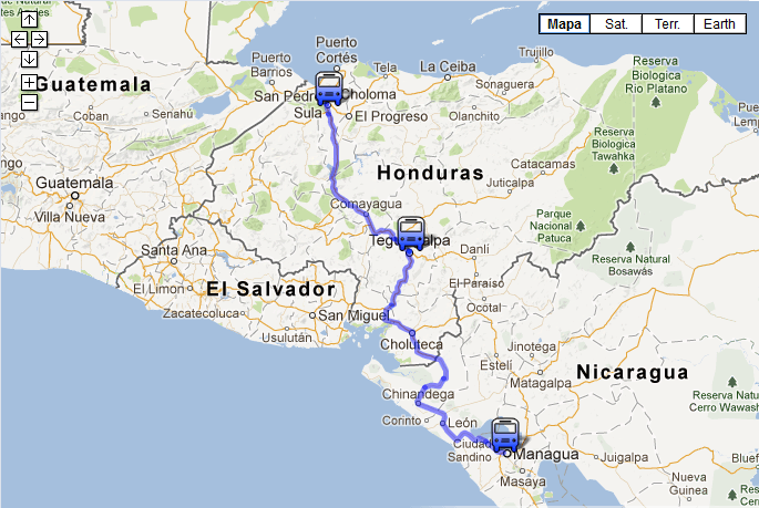 Managua, Nicaragua to Utila, Honduras