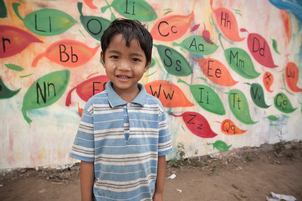 Child from Myanmar, who was part of the Little Lotus Project. Image by Pat Shepherd