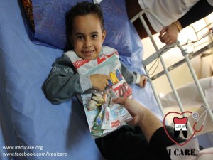Iraqi child in hospital