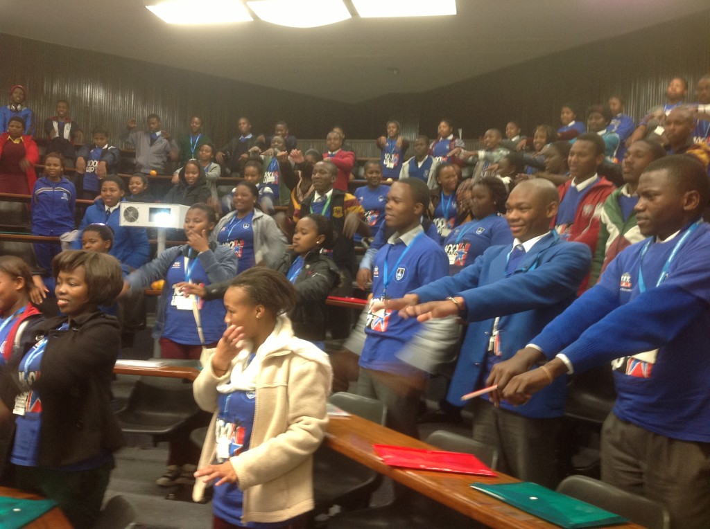 Dikakapa Everyday Heroes motivating University of Cape Town students from 20 schools