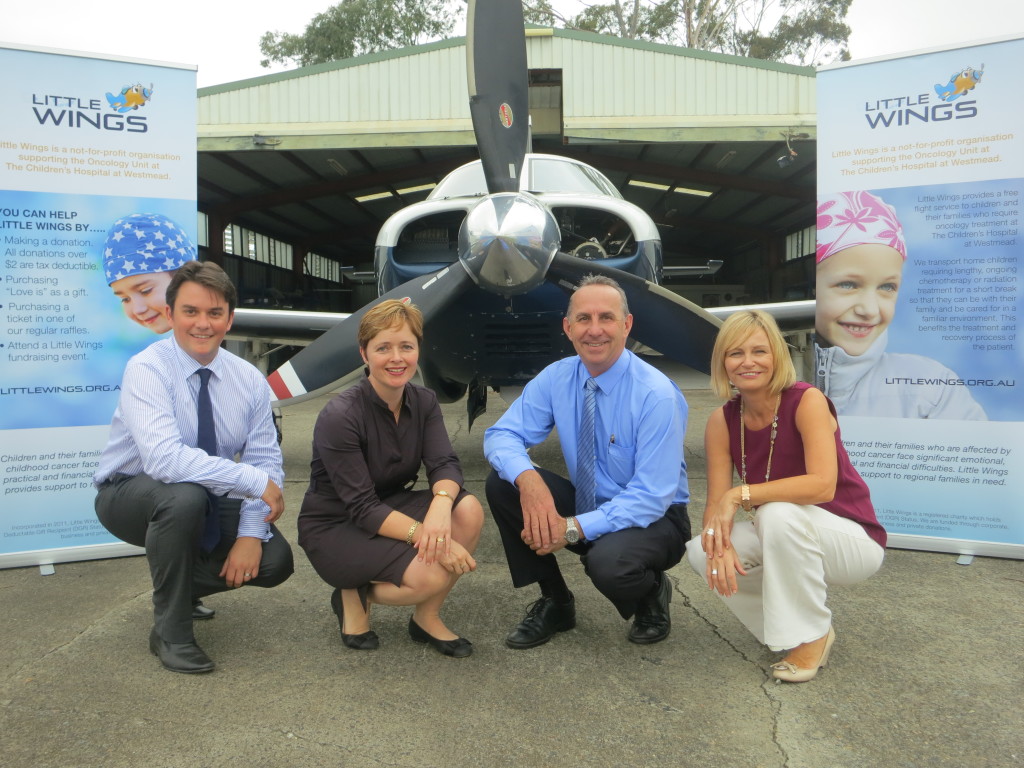 the team that made Little Wings a reality. From left to right – Adrian Nisbet MD Automation Group – Tanya Davies MP Mulgoa – Kevin Robinson CEO & Founder –Bridget McGinley Outreach Rural CNC