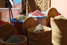 Exotic spices can be found at Djemaa-El-Fnaa