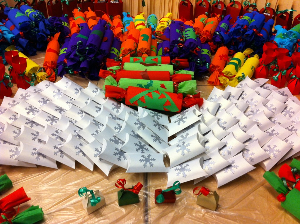 Christmas for a Cause - gifts given to charities to disperse at Christmas time. One of the many m.a.d. woman projects.