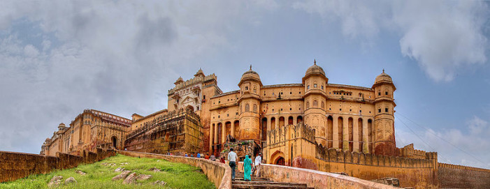 The Amber Fort in Jaipur was constructed in the 17th Century when Amber was the seat of power.