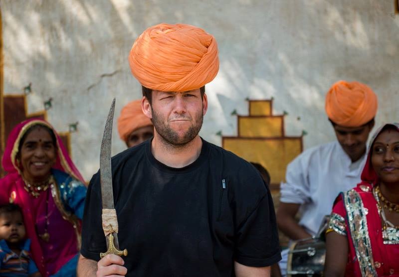 Travis Longmore in India