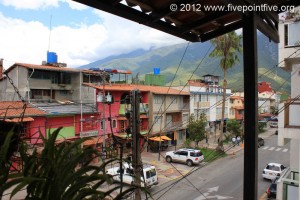 Merida town - high in the Andes