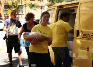 OzHarvest volunteers delivering food to people in need