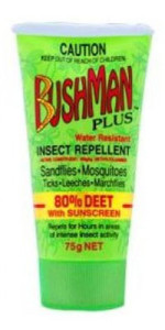 Bushman insect repellent with DEET