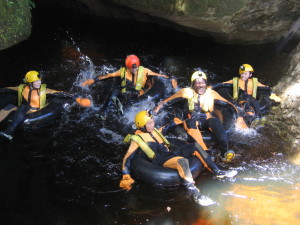 Cave rafting - adventure program to take children outside of their comfort zone