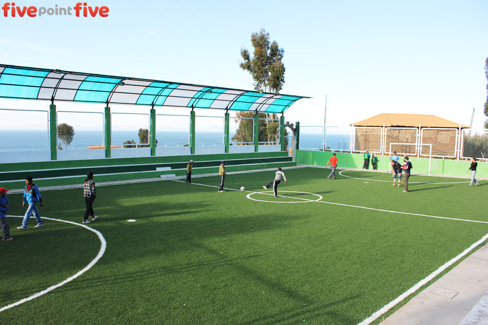 Football Field, Amantani Island, Peru