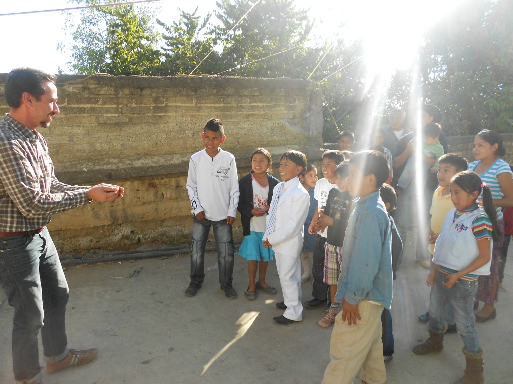 Alejandro working with the indigenous communities