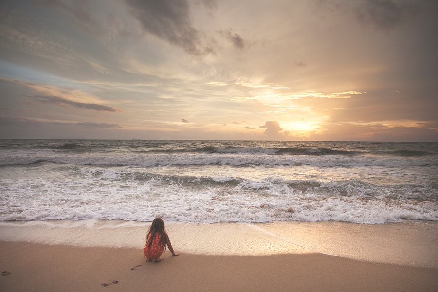 Watching sunset Koh Lanta Island in Thailand