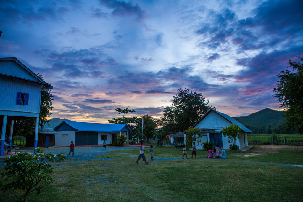 Sunshine House at dusk. Photo credit: Paul Pichugin photography.