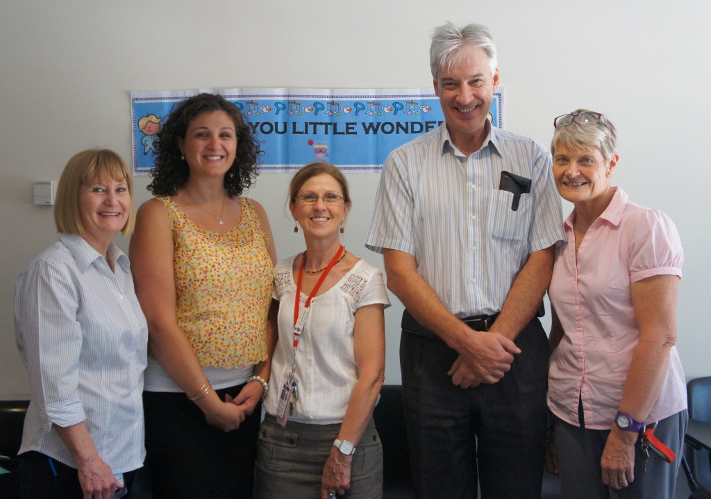 Presentation with key staff of RPA Newborn Care – Trish Mumford, Rebecca Morgan, Jan Polverino, Nicholas Evans, Sandie Bredemeyer.