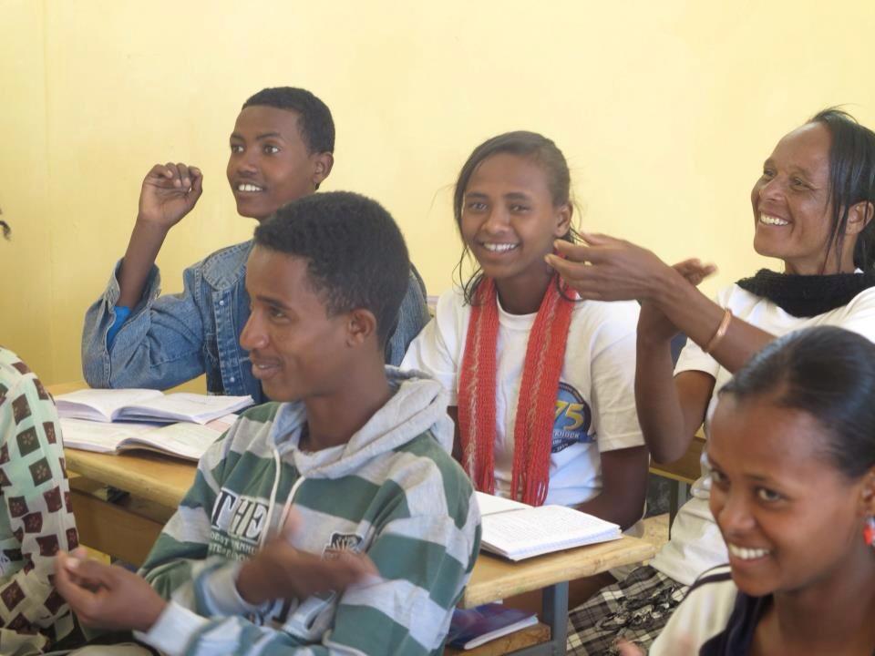 Deaf Students at the Ambo Deaf School in Ethiopia.