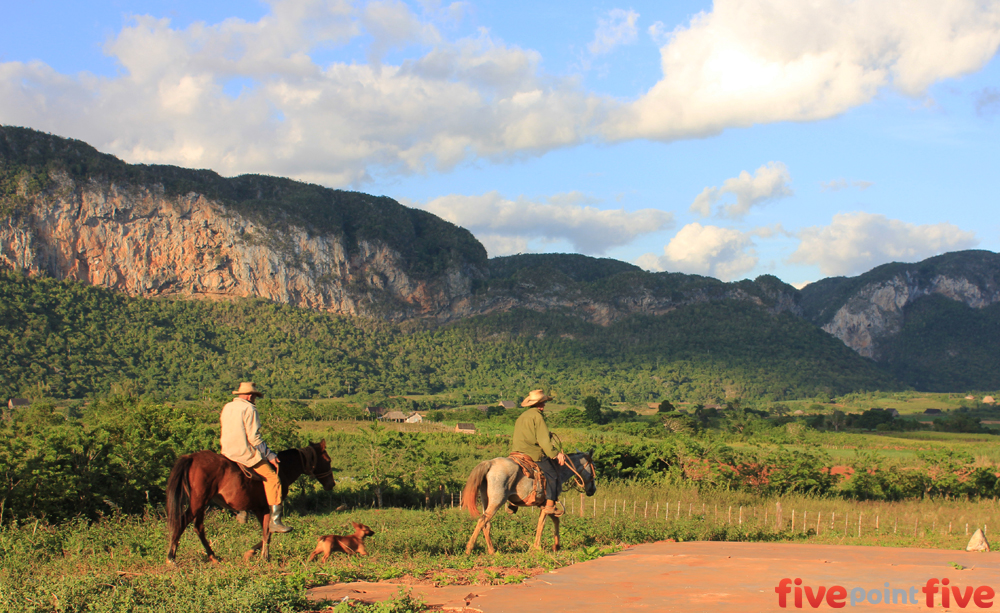 Horse riding in Viñales, Cuba