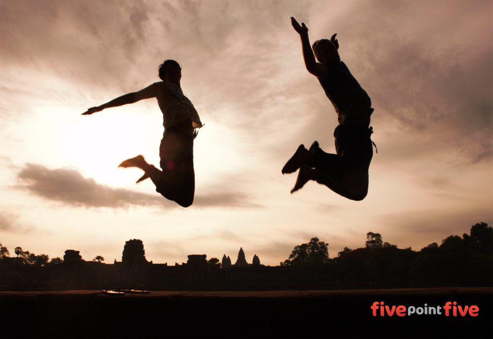 Angkor Wat - Jumping