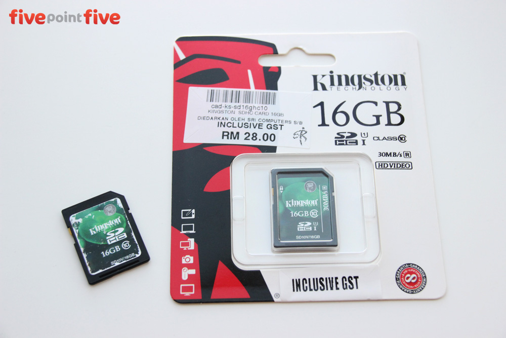 Review: Kingston 16 GB SD Card Series 10